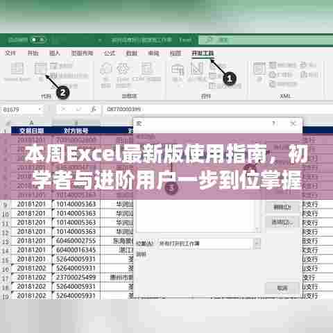 本周Excel最新版使用指南,初学者与进阶用户一步到位掌握任务技能