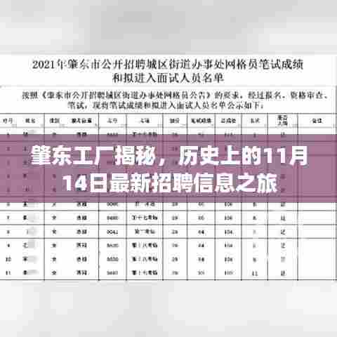 肇东工厂揭秘，历史上的11月14日最新招聘信息之旅
