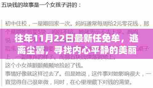 逃离尘嚣,心灵之旅,11月22日自然探险的奇遇与任免牟的故事