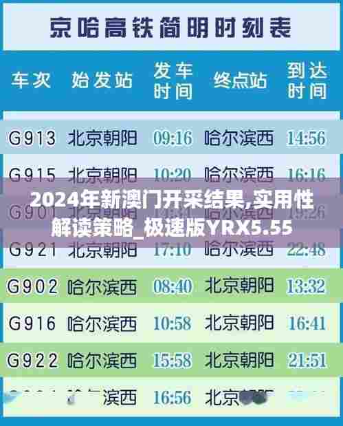2024年新澳门开采结果,实用性解读策略_极速版YRX5.55