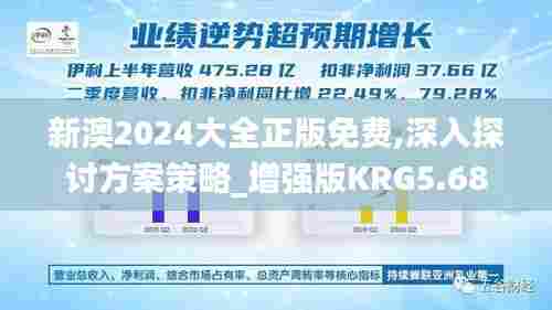 新澳2024大全正版免费,深入探讨方案策略_增强版KRG5.68