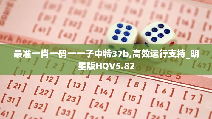最准一肖一码一一子中特37b,高效运行支持_明星版HQV5.82