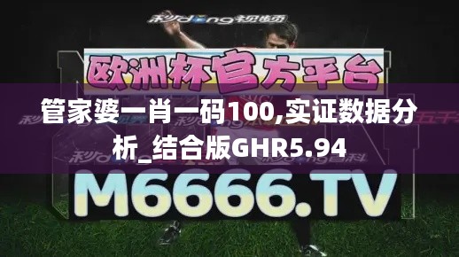 管家婆一肖一码100,实证数据分析_结合版GHR5.94