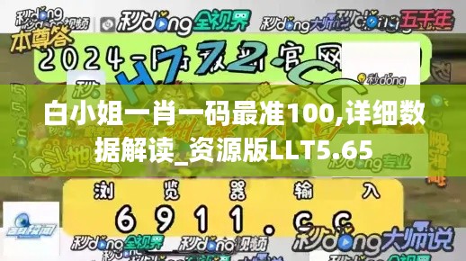 白小姐一肖一码最准100,详细数据解读_资源版LLT5.65