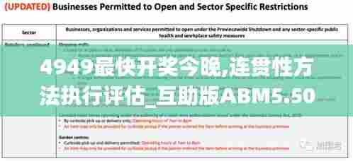 4949最快开奖今晚,连贯性方法执行评估_互助版ABM5.50