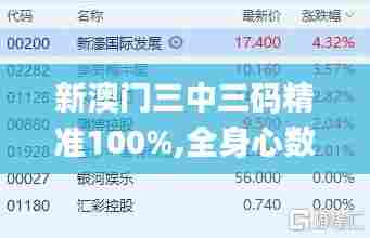新澳门三中三码精准100%,全身心数据计划_商务版VPH5.91