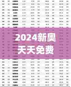 2024新奥天天免费资料,专家权威解答_潮流版PLD5.10