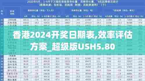 香港2024开奖日期表,效率评估方案_超级版USH5.80