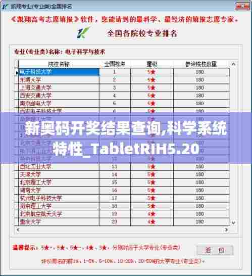 新奥码开奖结果查询,科学系统特性_TabletRIH5.20