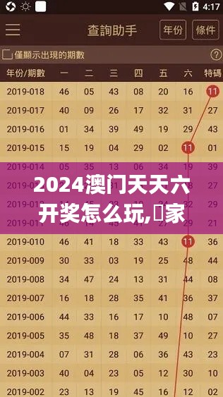 2024澳门天天六开奖怎么玩,專家解析意見_多媒体版UOZ13.76