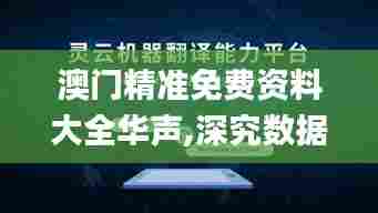 澳门精准免费资料大全华声,深究数据应用策略_生活版IZR13.52