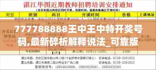 777788888王中王中特开奖号码,最新碎析解释说法_可靠版DWF13.75