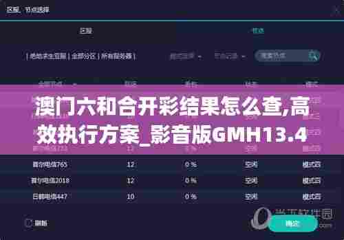 澳门六和合开彩结果怎么查,高效执行方案_影音版GMH13.49