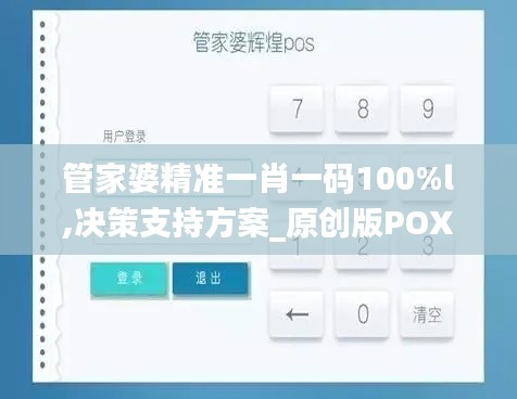 管家婆精准一肖一码100%l,决策支持方案_原创版POX13.2