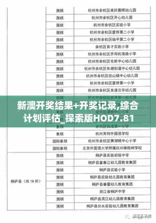 新澳开奖结果+开奖记录,综合计划评估_探索版HOD7.81
