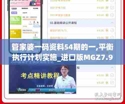 管家婆一码资料54期的一,平衡执行计划实施_进口版MGZ7.95