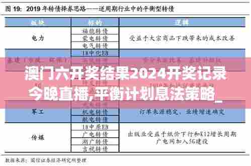 澳门六开奖结果2024开奖记录今晚直播,平衡计划息法策略_寻找版FND7.82
