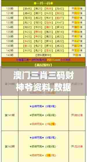 澳门三肖三码财神爷资料,数据解析引导_旗舰设备版LVD7.99