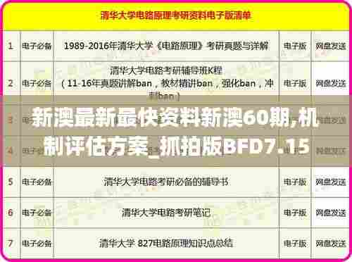 新澳最新最快资料新澳60期,机制评估方案_抓拍版BFD7.15