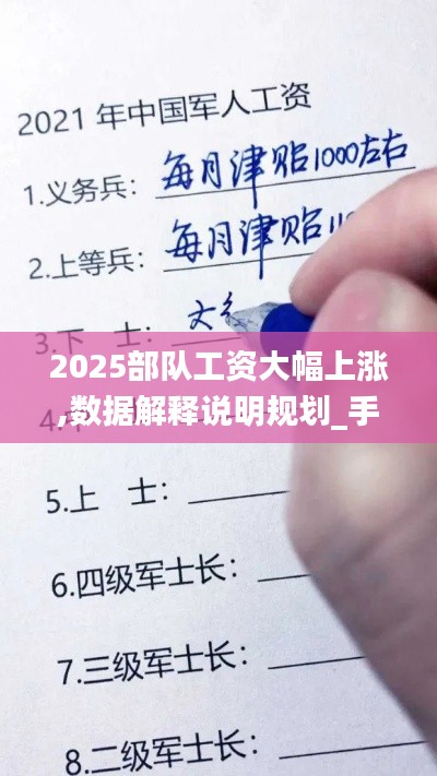 2025部队工资大幅上涨,数据解释说明规划_手游版WEK7.78