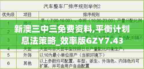 新澳三中三免费资料,平衡计划息法策略_效率版GZY7.43