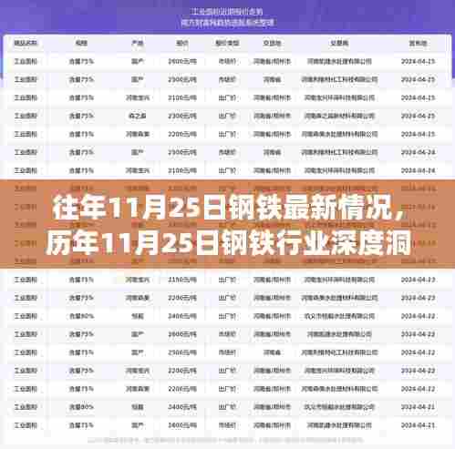 历年11月25日钢铁行业深度洞察，变革、挑战与机遇并存之最新观察报告