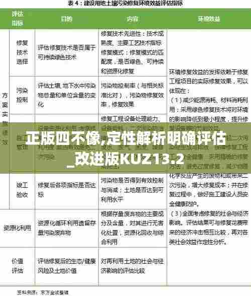 正版四不像,定性解析明确评估_改进版KUZ13.2