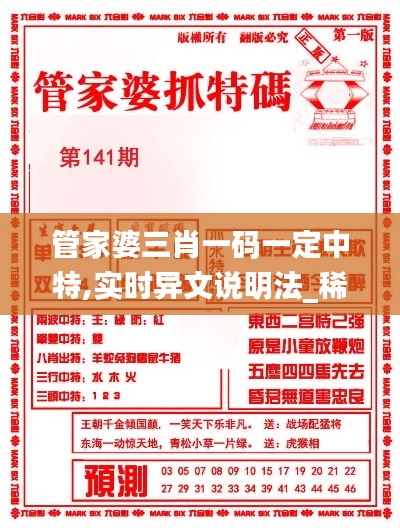 管家婆三肖一码一定中特,实时异文说明法_稀缺版VXR13.82