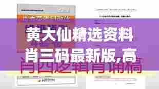 黄大仙精选资料肖三码最新版,高速应对逻辑_计算机版JNI13.70