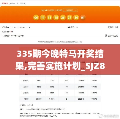 335期今晚特马开奖结果,完善实施计划_SJZ80.466旅行版