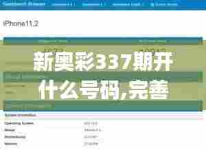 新奥彩337期开什么号码,完善的执行机制分析_Linux75.258-2