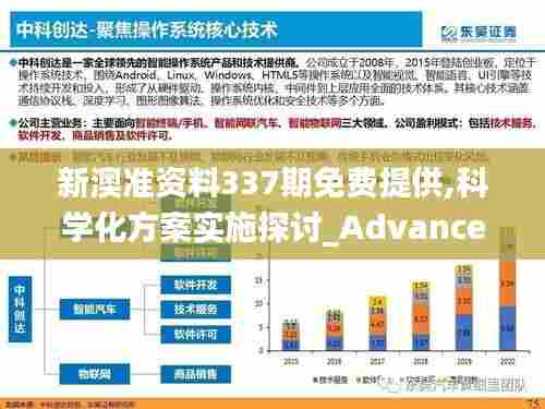 新澳准资料337期免费提供,科学化方案实施探讨_Advance145.972-8