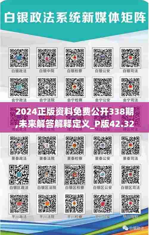 2024正版资料免费公开338期,未来解答解释定义_P版42.320-8