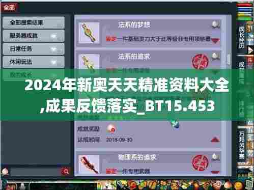2024年新奥天天精准资料大全,成果反馈落实_BT15.453