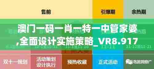澳门一码一肖一特一中管家婆,全面设计实施策略_VR8.917