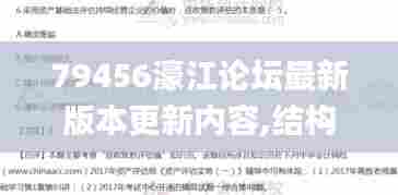 79456濠江论坛最新版本更新内容,结构化推进评估_钱包版6.543
