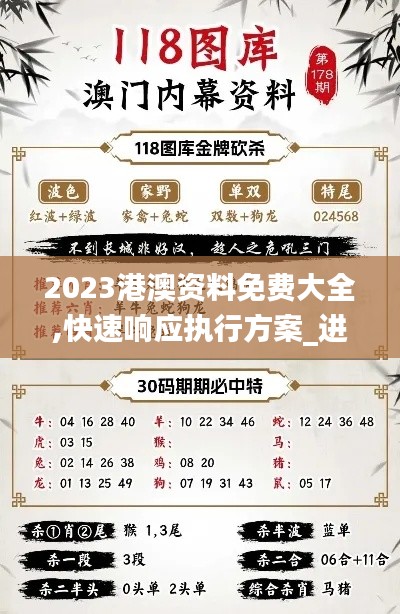 2023港澳资料免费大全,快速响应执行方案_进阶版3.177