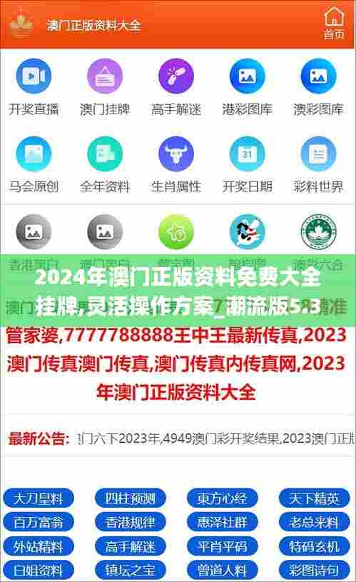 2024年澳门正版资料免费大全挂牌,灵活操作方案_潮流版5.319
