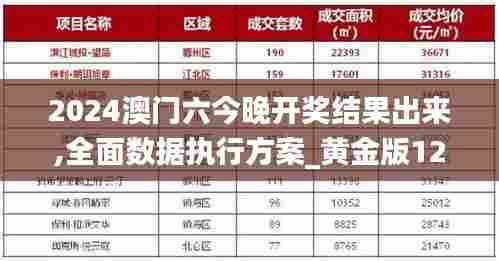 2024澳门六今晚开奖结果出来,全面数据执行方案_黄金版12.882