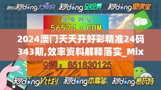 2024澳门天天开好彩精准24码343期,效率资料解释落实_Mixed1.722
