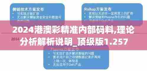 2024港澳彩精准内部码料,理论分析解析说明_顶级版1.257