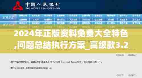 2024年正版资料免费大全特色,问题总结执行方案_高级款3.231