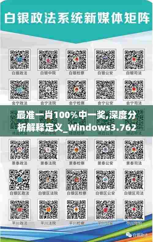 最准一肖100%中一奖,深度分析解释定义_Windows3.762