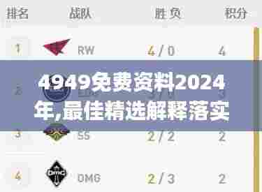 4949免费资料2024年,最佳精选解释落实_优选版10.557