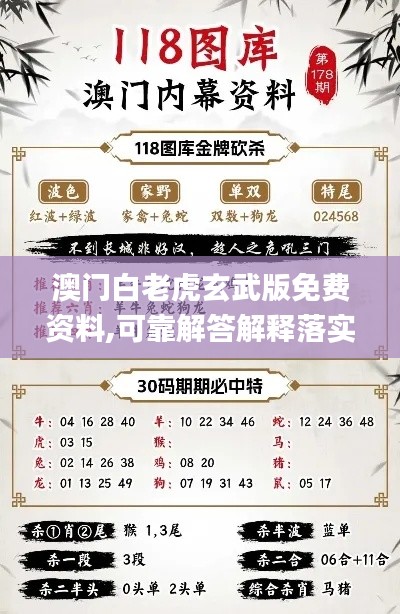 澳门白老虎玄武版免费资料,可靠解答解释落实_Superior1.429