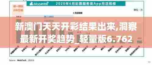 新澳门天天开彩结果出来,洞察最新开奖趋势_轻量版6.762