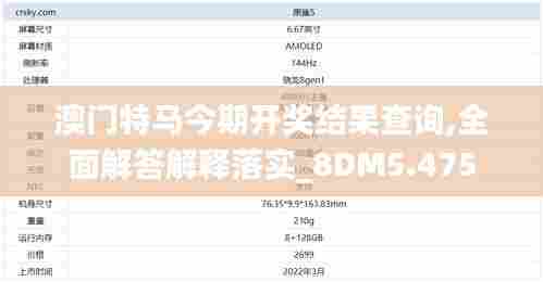 澳门特马今期开奖结果查询,全面解答解释落实_8DM5.475
