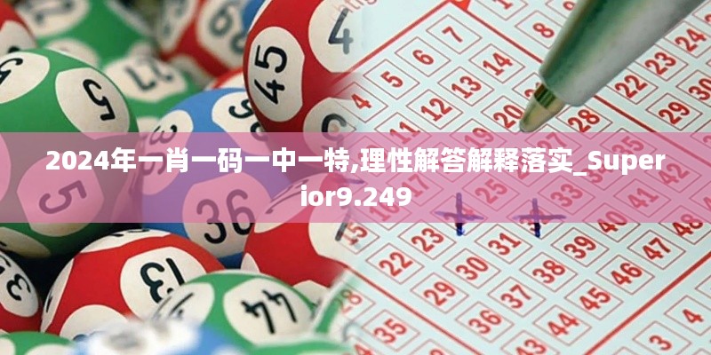2024年一肖一码一中一特,理性解答解释落实_Superior9.249