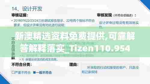新澳精选资料免费提供,可靠解答解释落实_Tizen110.954