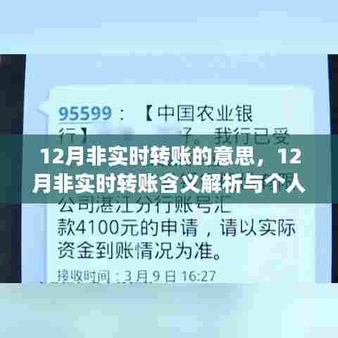 12月非实时转账解析,含义与个人立场探讨